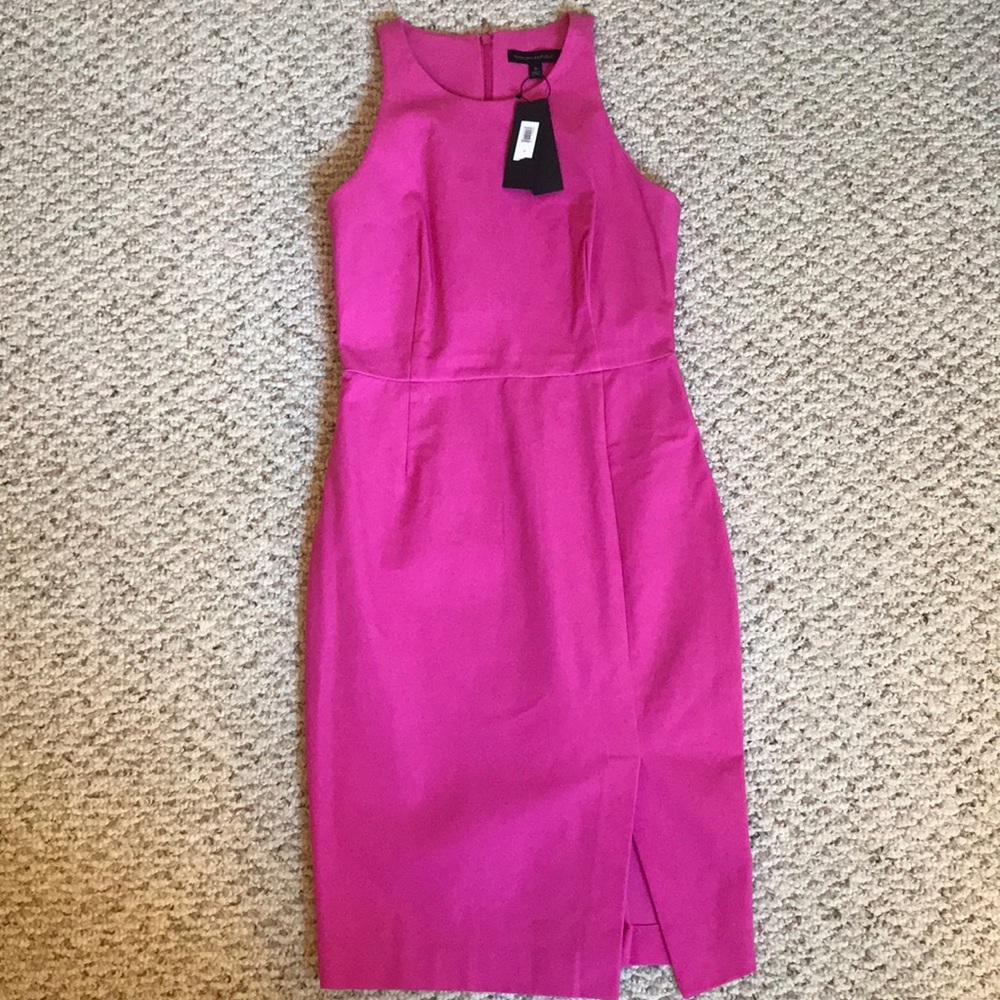NWT Banana Republic racer dress in hot pink